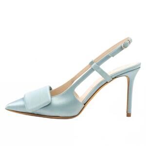 NEW SOMETHING BLEU women's halen slingback pumps in light blue